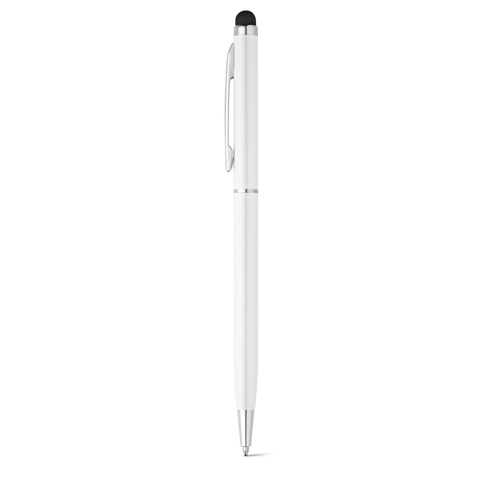 ZOE BK. Stylo à bille en aluminium avec pointe tactile 3