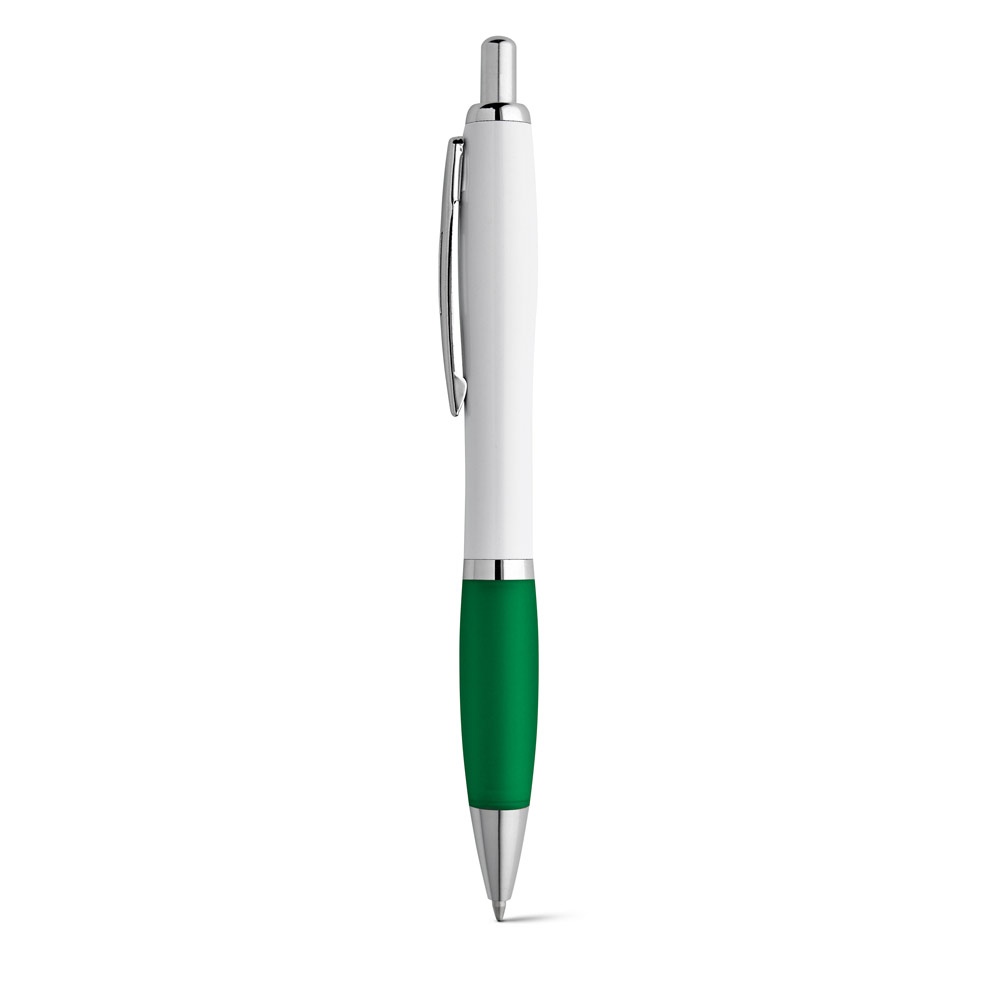MOVE BK. Stylo à bille en ABS blanc avec clip en métal 5