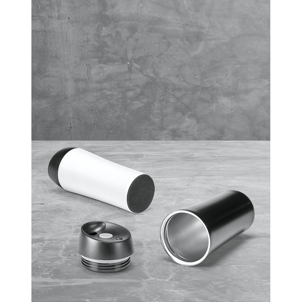 MONARDA. Mug de voyage 470mL en acier inox et PP 5