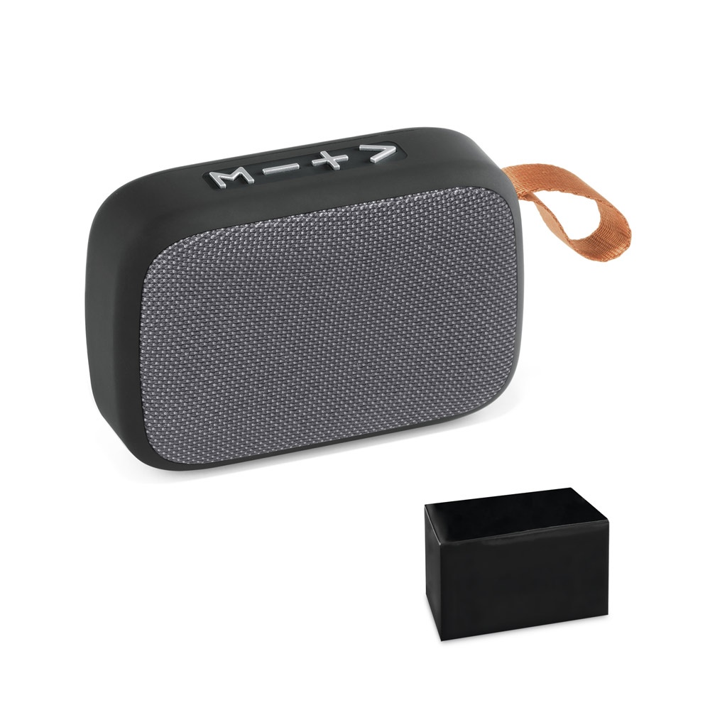 GANTE. Enceinte portable 3W avec autonomie de 2h en polyester et ABS