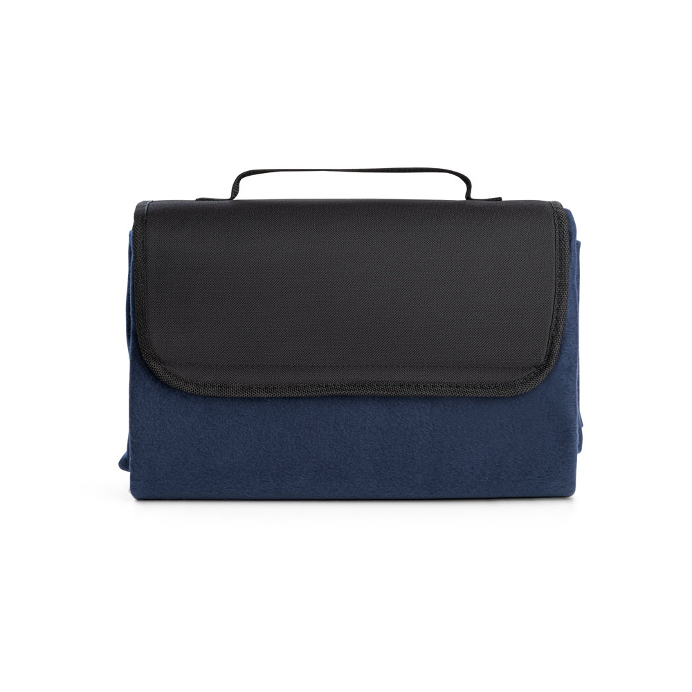 RILEY. Couverture pique-nique en polaire (180 g/m²) avec visière 6