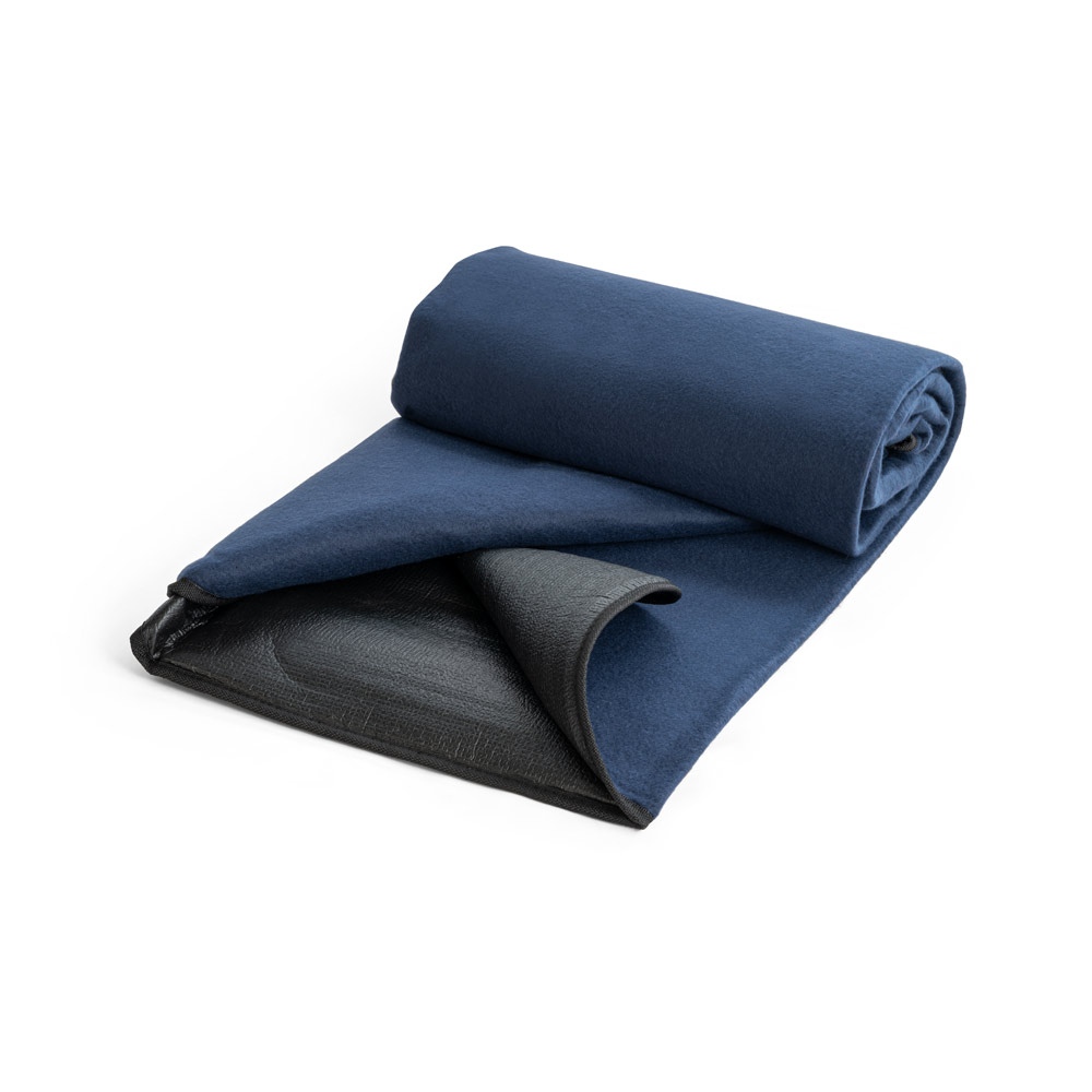 RILEY. Couverture pique-nique en polaire (180 g/m²) avec visière 7
