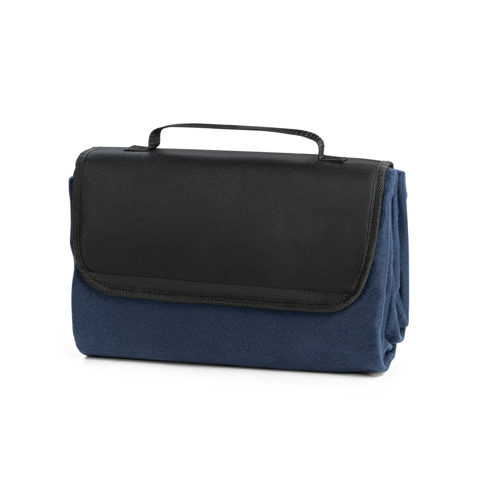 RILEY. Couverture pique-nique en polaire (180 g/m²) avec visière 3