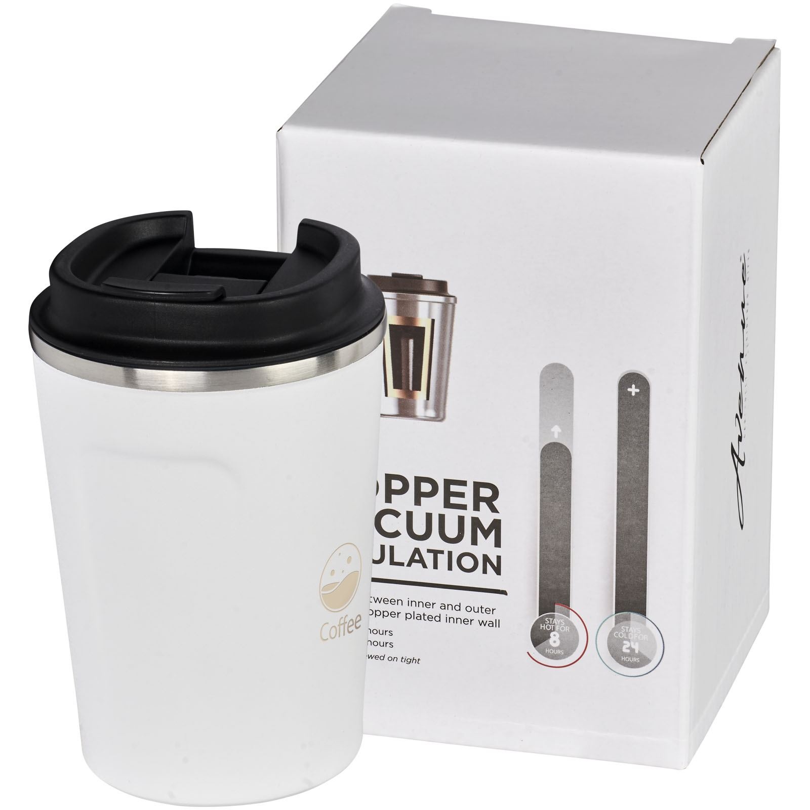 Gobelet avec isolation par le vide et couche de cuivre 360ml étanche Thor 10