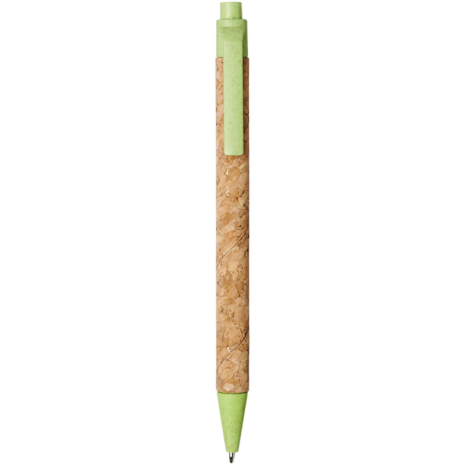 Stylo bille Midar en liège et paille de blé (encre noire) 5