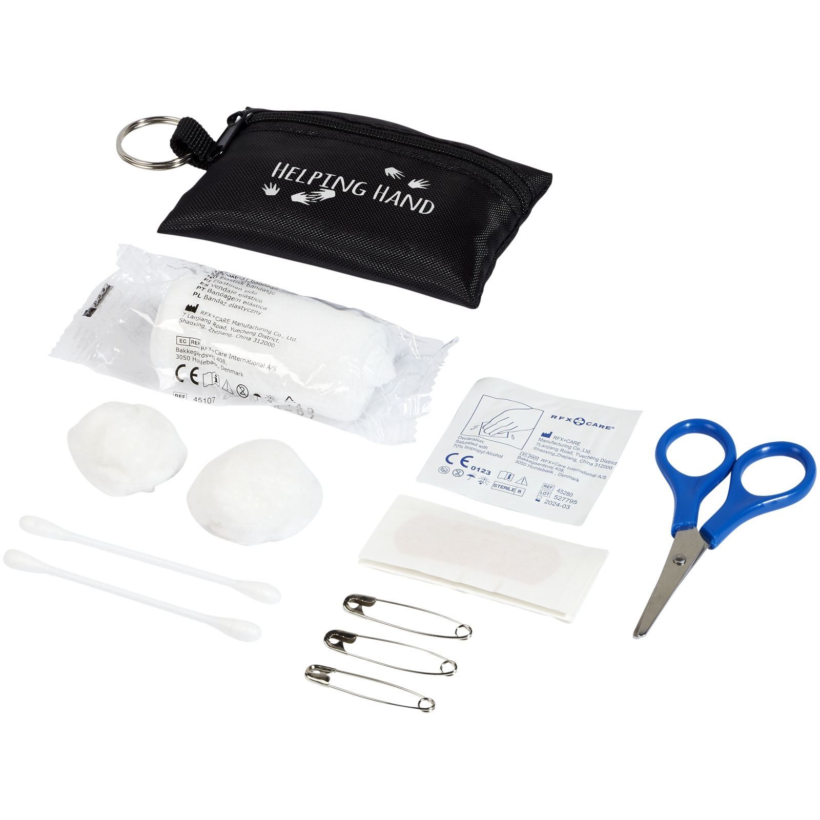 Pochette porte-clés 16 pièces pour premiers secours Valdemar 12