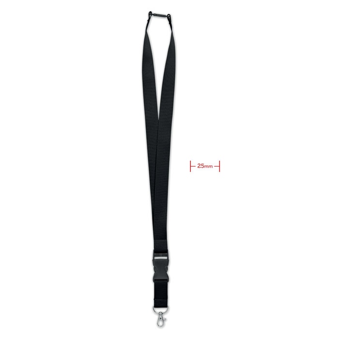 WIDE LANY - Lanyard crochet métal 25mm