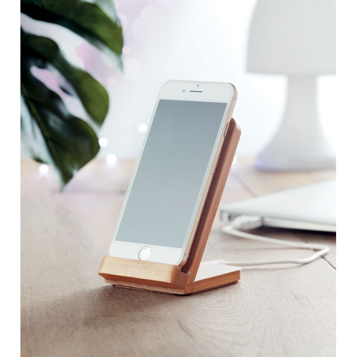 Chargeur sans fil en bambou - WIRESTAND 9