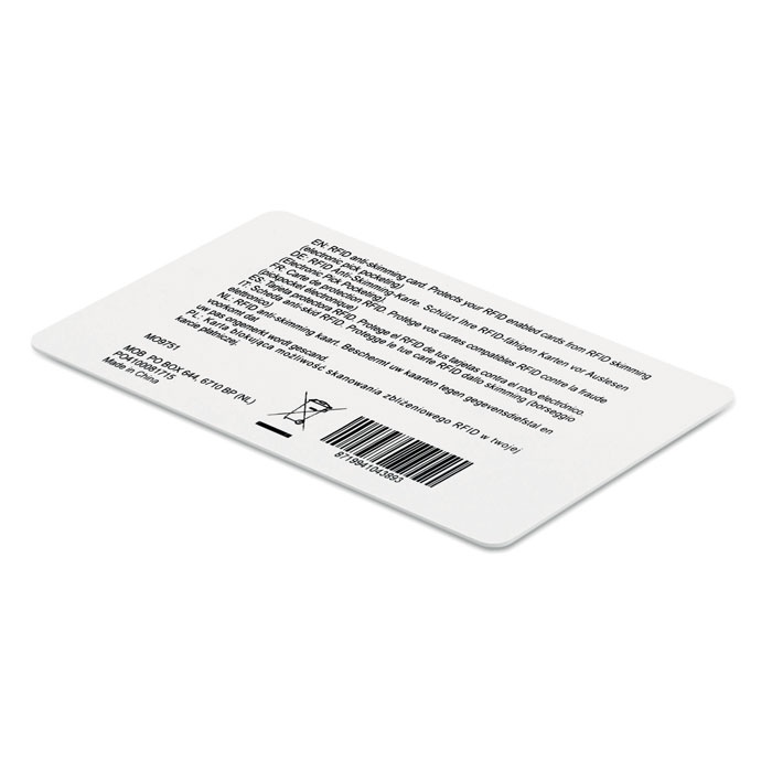 Carte anti- RFID - CUSTOS 3