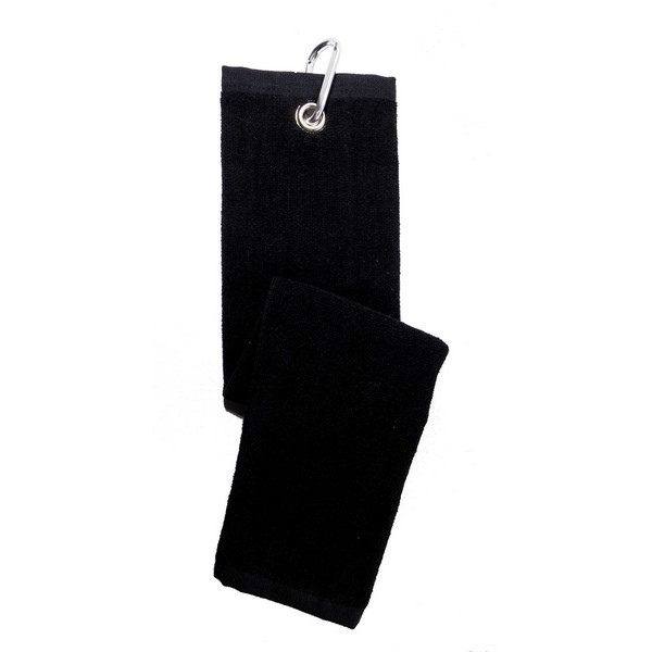 Serviette golf SVT - Noir - Trifold