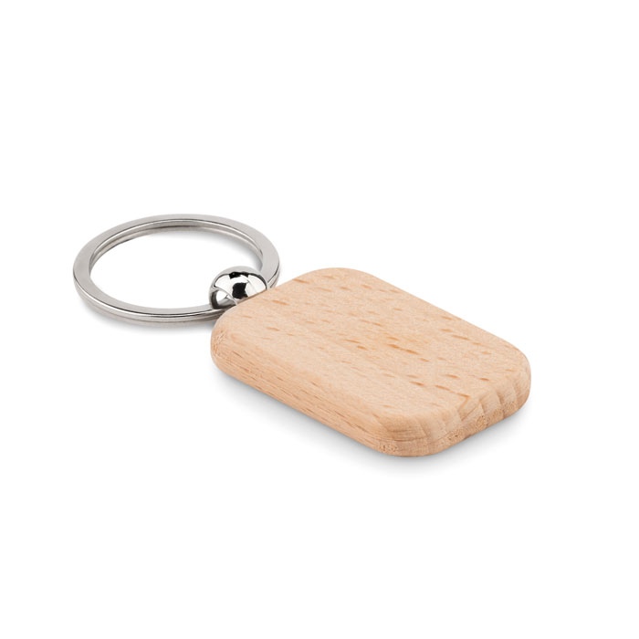 Porte-clés rectangulaire  bois - POTY WOOD 3