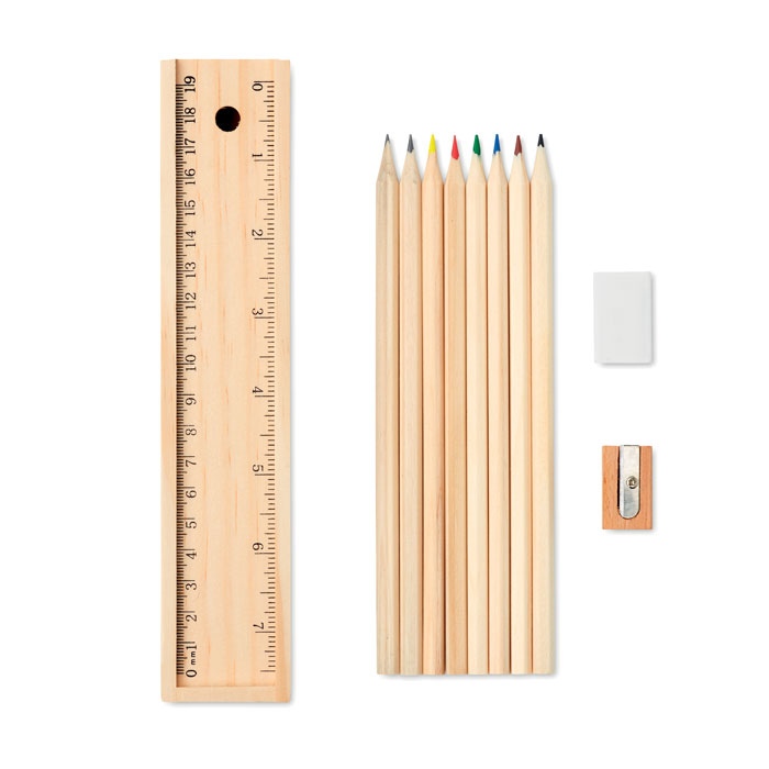 Set de 12 crayons en bois - TODO SET 2