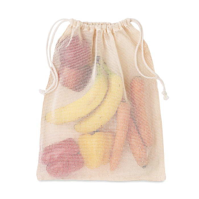 Sac réutilisable filet coton - VEGGIE 3