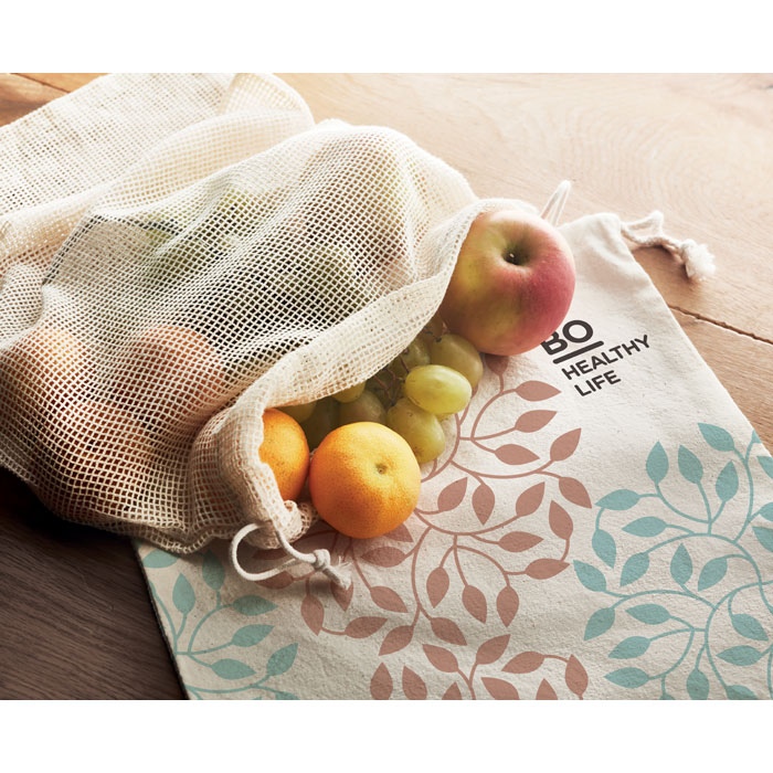 Sac réutilisable filet coton - VEGGIE 5