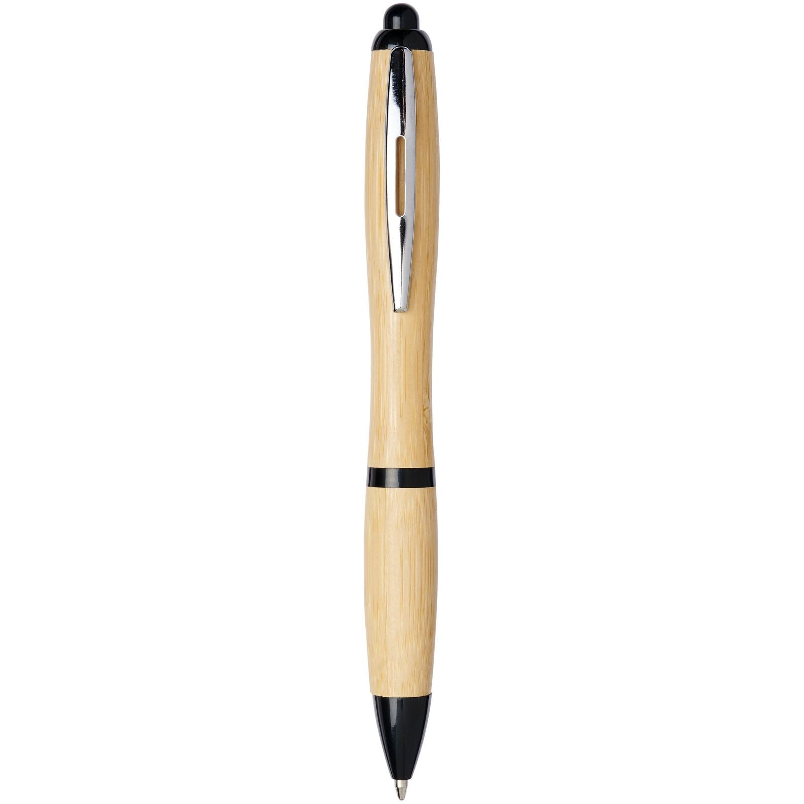Stylo bille en bambou Nash (encre bleue) 10