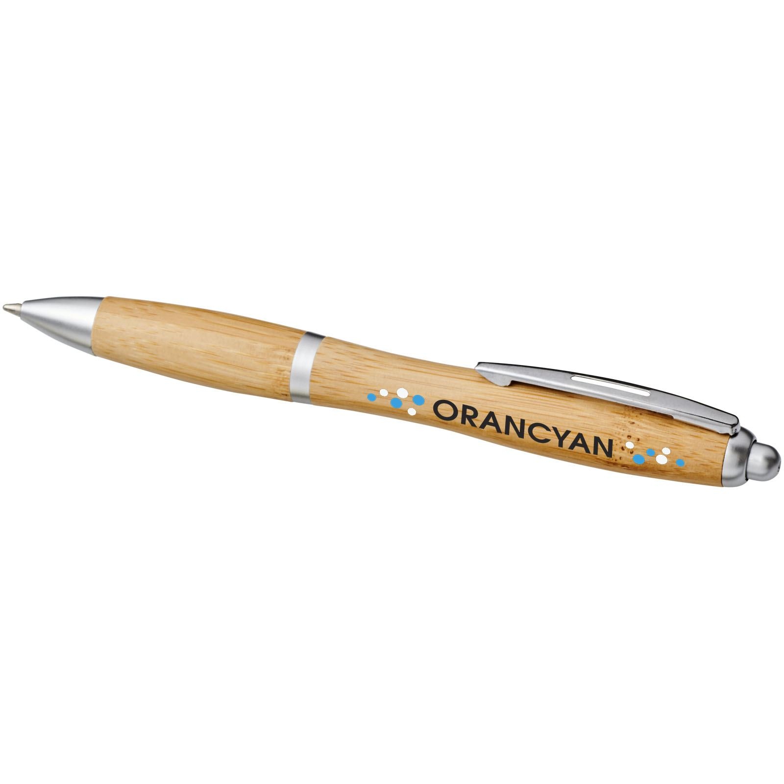 Stylo bille en bambou Nash (encre bleue) 12