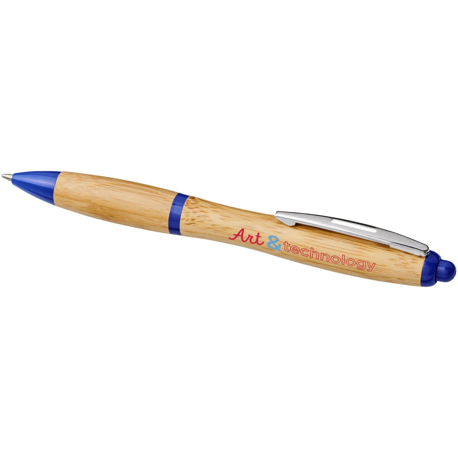 Stylo bille en bambou Nash (encre bleue) 14