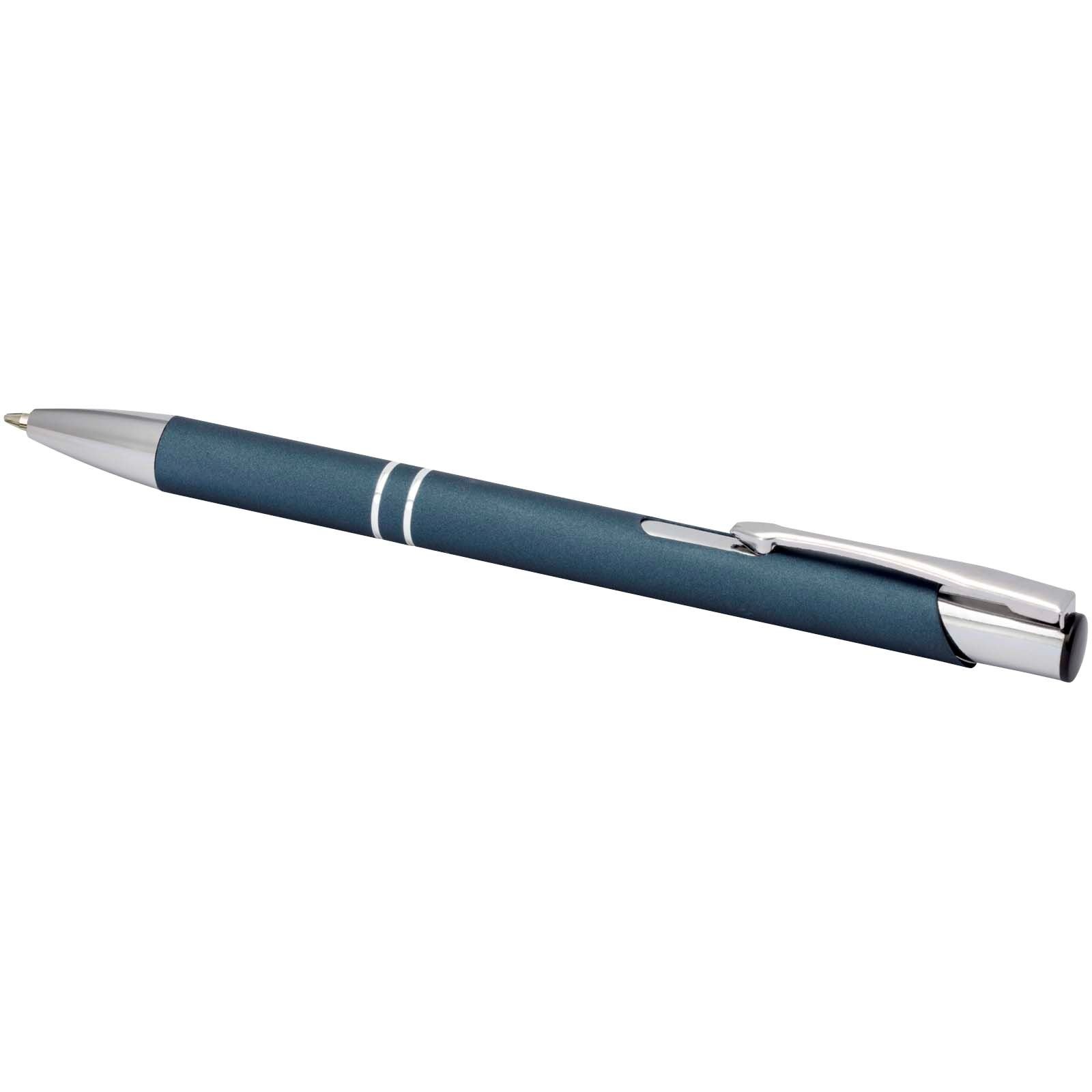 Stylo bille rétractable doux au toucher Moneta (encre noire) 29