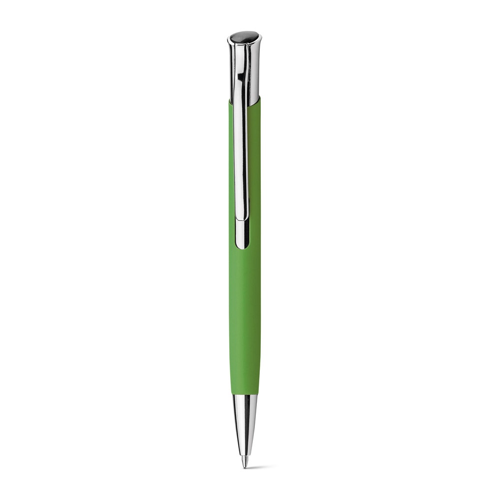OLAF SOFT. Stylo à bille en aluminium, finition rubber 12