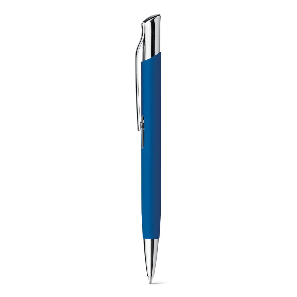 OLAF SOFT. Stylo à bille en aluminium, finition rubber 3