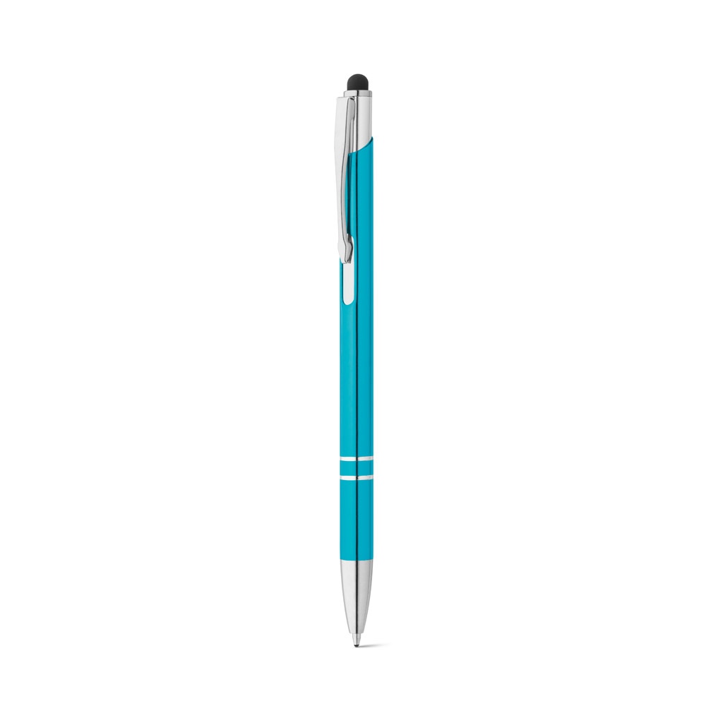 GALBA. Stylo en aluminium avec pointe tactile et clip 25