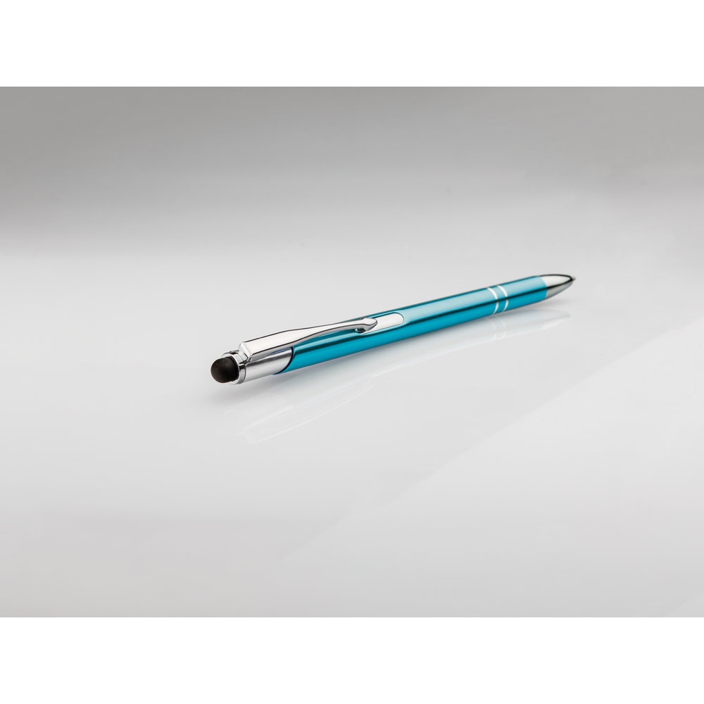 GALBA. Stylo en aluminium avec pointe tactile et clip 26