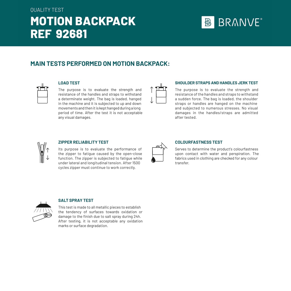 MOTION BACKPACK. Sac à dos en polyester sergé 600D 3