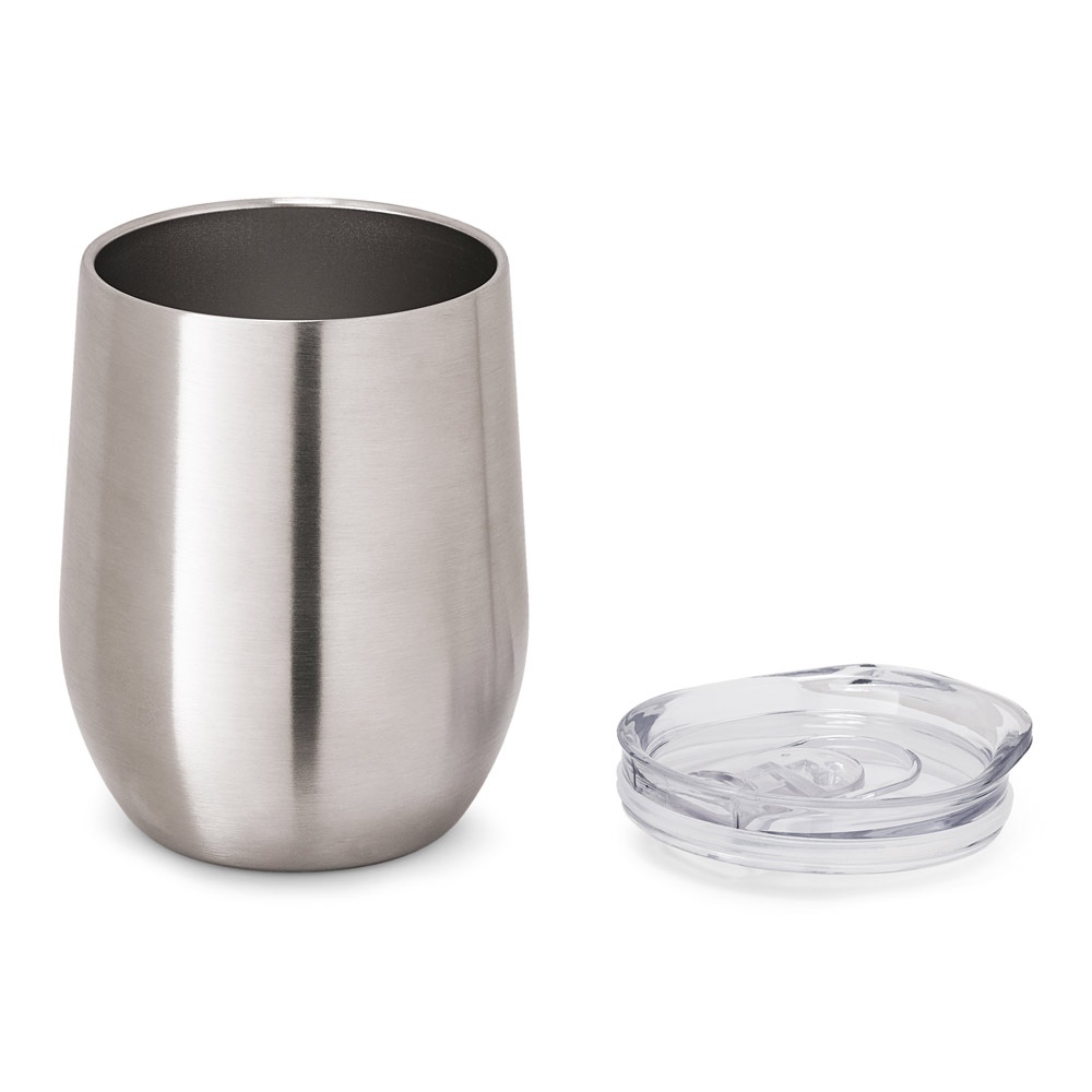 RONDE. Verre de voyage en acier inoxydable 400 mL 4