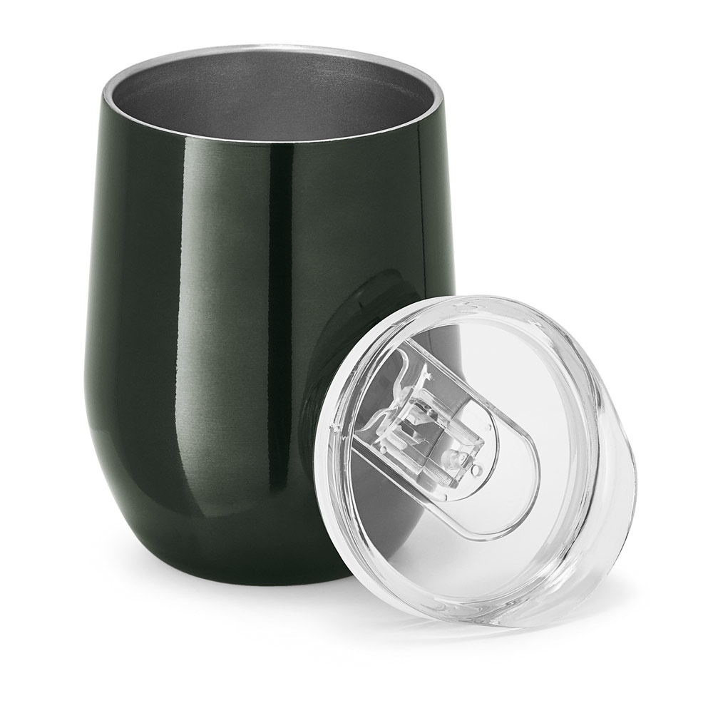 RONDE. Verre de voyage en acier inoxydable 400 mL 7