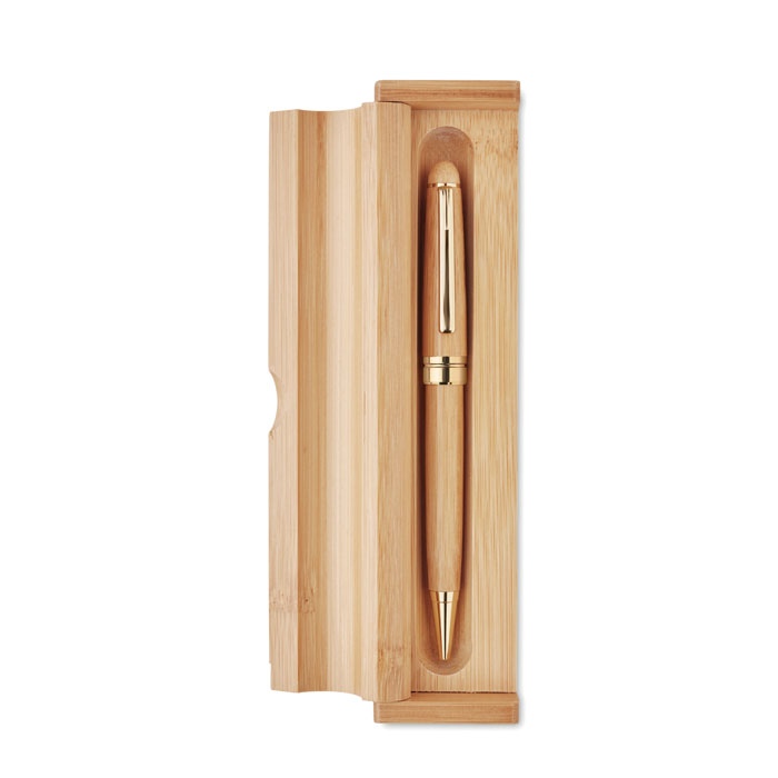 Stylo bille coffret bambou - ETNA 4