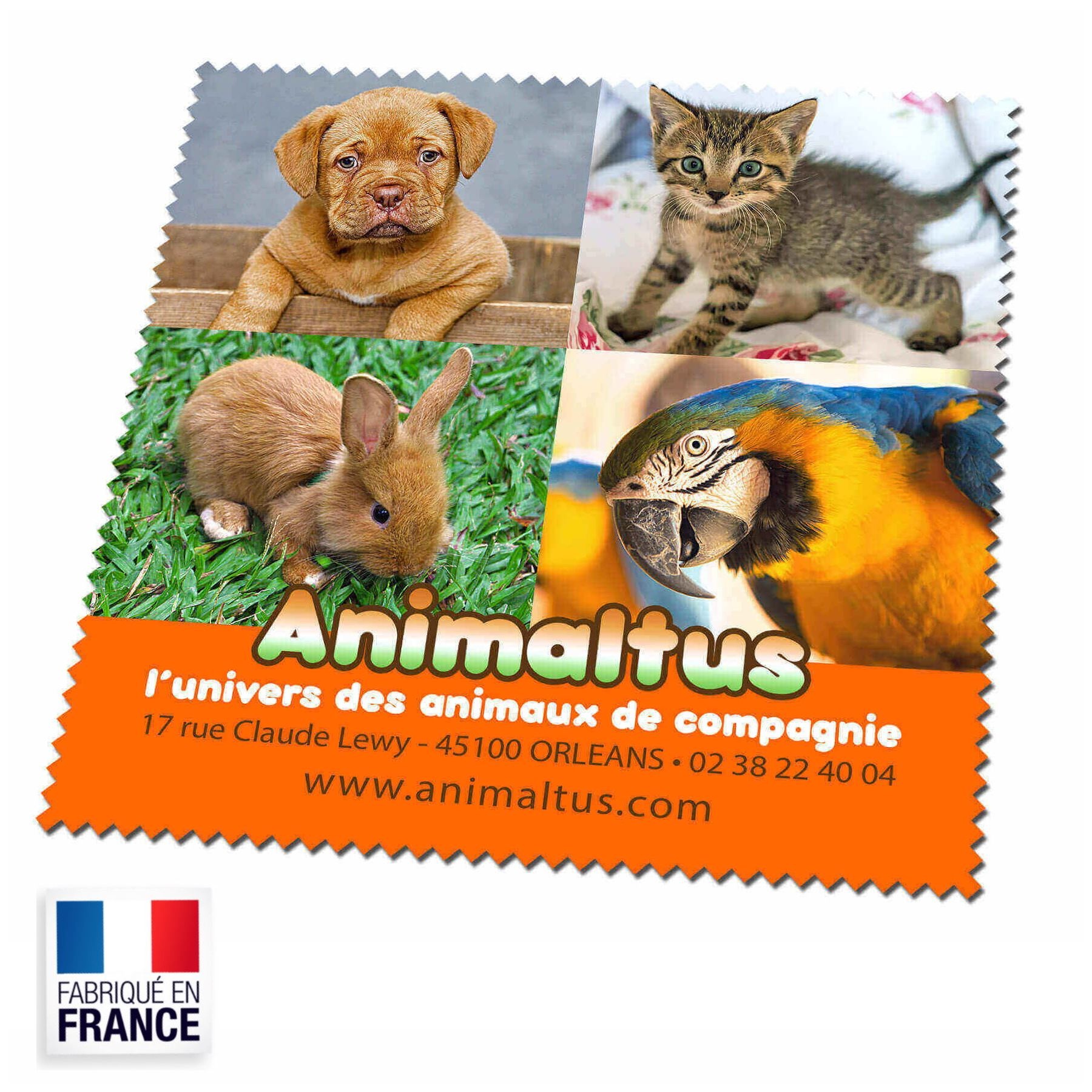 Lingette en microfibre 250 gr/m² format 180x180 mm