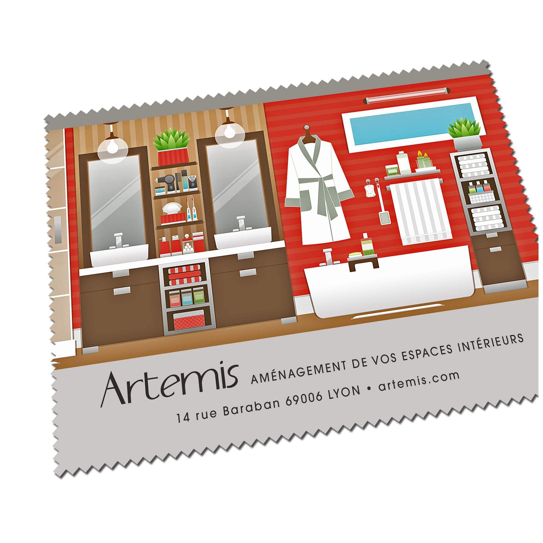 Lingette en microfibre 250 gr/m² format 100x145 mm 4