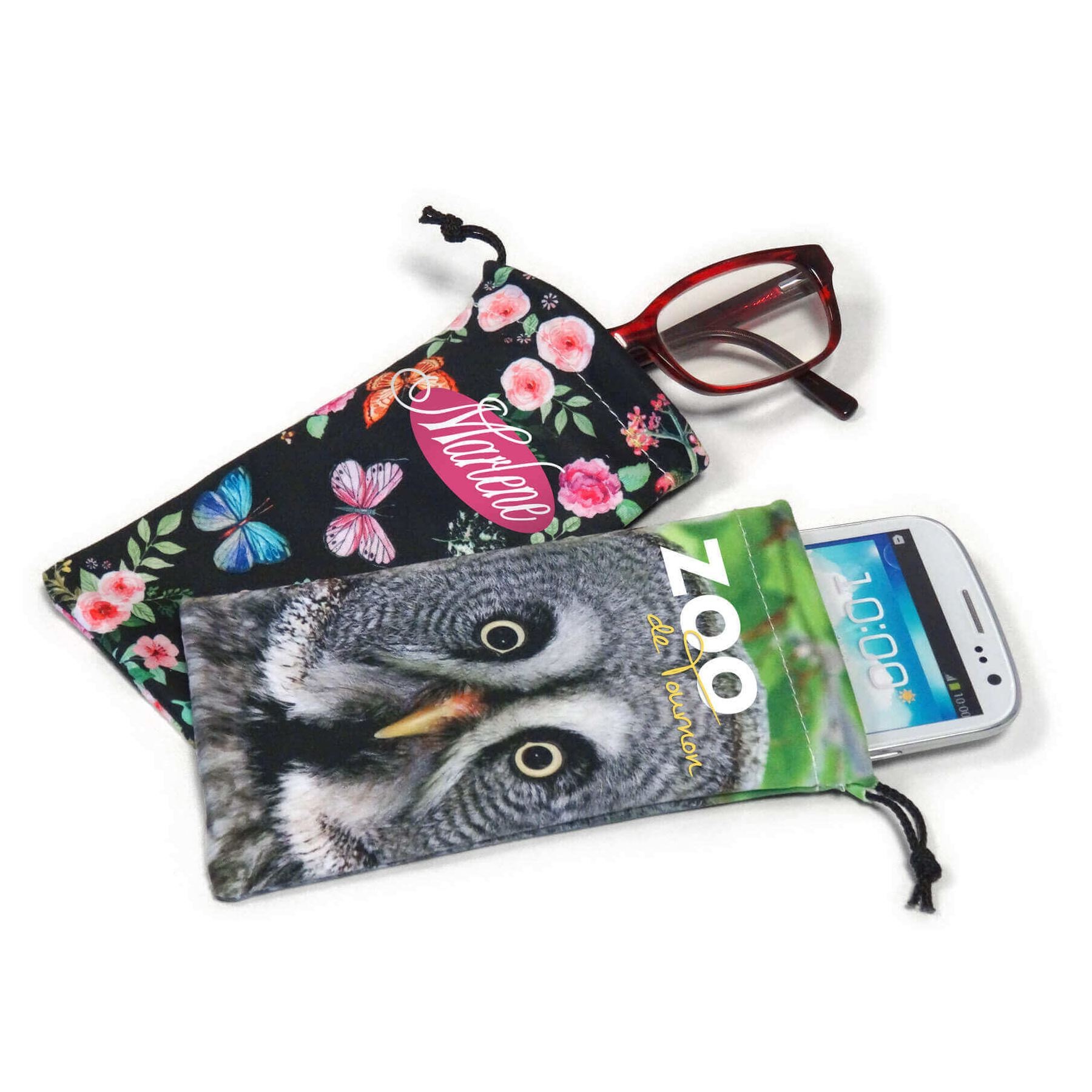 Etui lunettes solaires en microfibre 95x190 mm 2