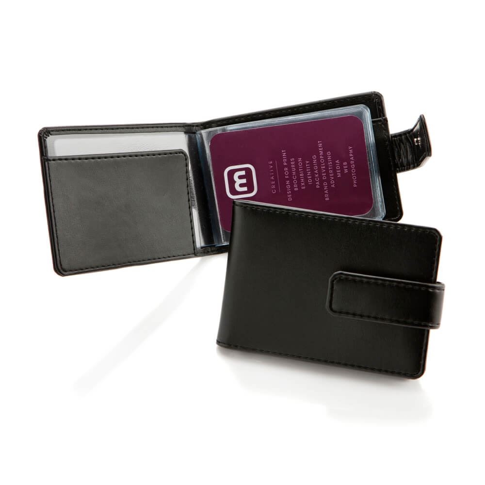 Porte-cartes à feuillets en PU 2