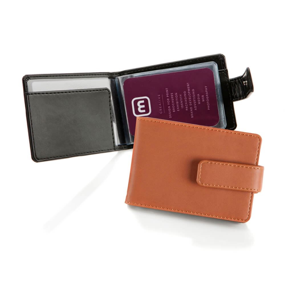 Porte-cartes à feuillets en PU 3