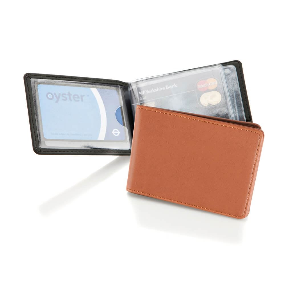 Porte-cartes à feuillets en PU 4