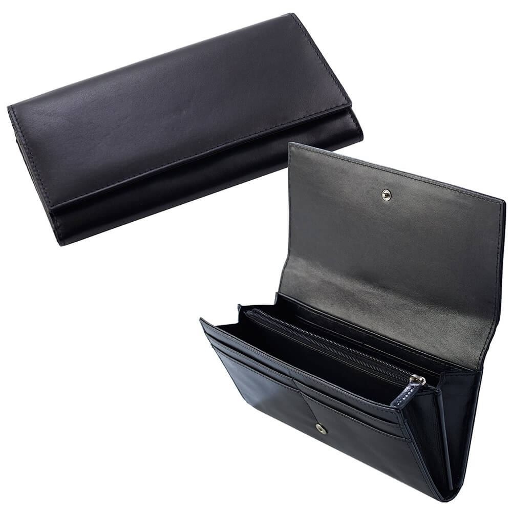 Portefeuille avec porte monnaie zippé en cuir Nappa Sandringham 4