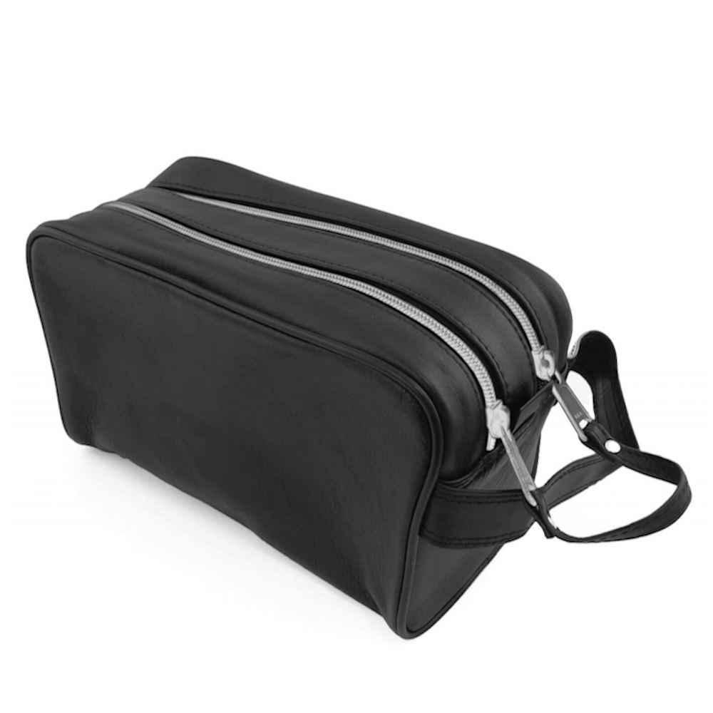 Trousse de toilette en cuir Nappa Sandringham