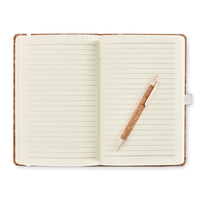 Carnet A5 &amp; stylo en liège - SUBER SET 8