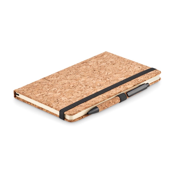 Carnet A5 &amp; stylo en liège - SUBER SET 3