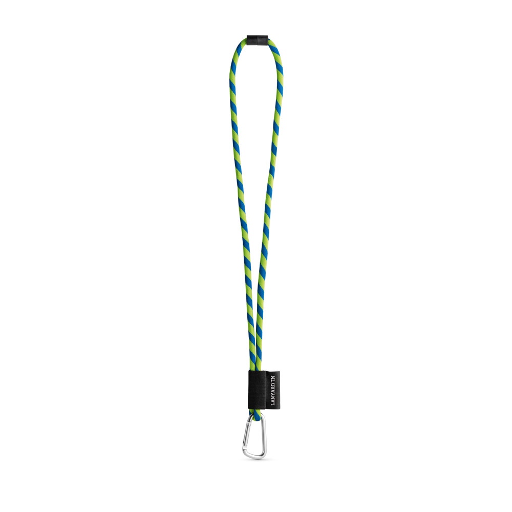 75089. SET Lanyard TUBE Long (Ø 7 mm) avec mousqueton en forme de D de 55 mm et fermoir de sécurité Ø 7 mm 15