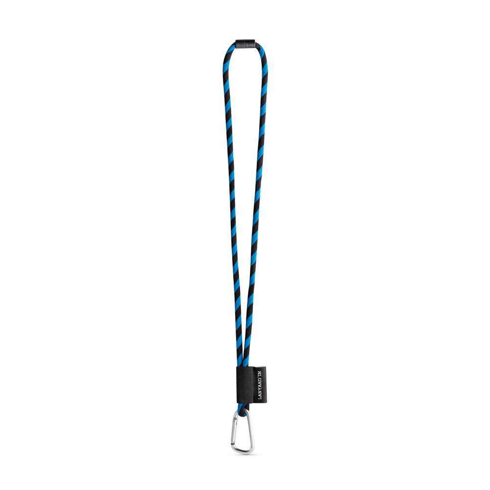 75089. SET Lanyard TUBE Long (Ø 7 mm) avec mousqueton en forme de D de 55 mm et fermoir de sécurité Ø 7 mm 8