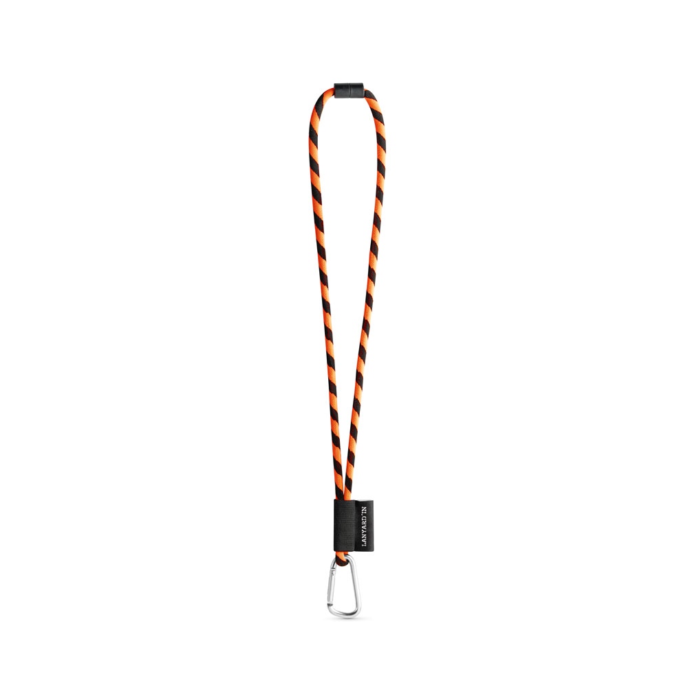 75089. SET Lanyard TUBE Long (Ø 7 mm) avec mousqueton en forme de D de 55 mm et fermoir de sécurité Ø 7 mm 11