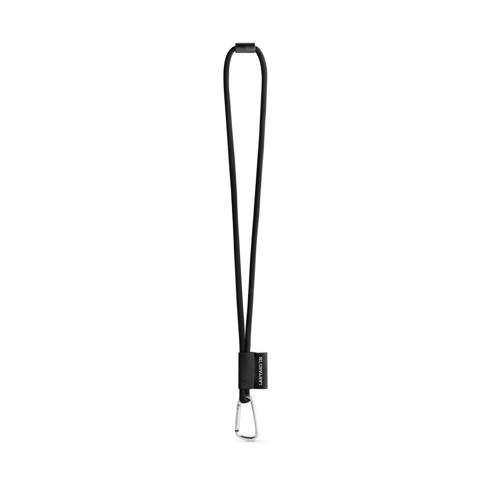 75089. SET Lanyard TUBE Long (Ø 7 mm) avec mousqueton en forme de D de 55 mm et fermoir de sécurité Ø 7 mm 2