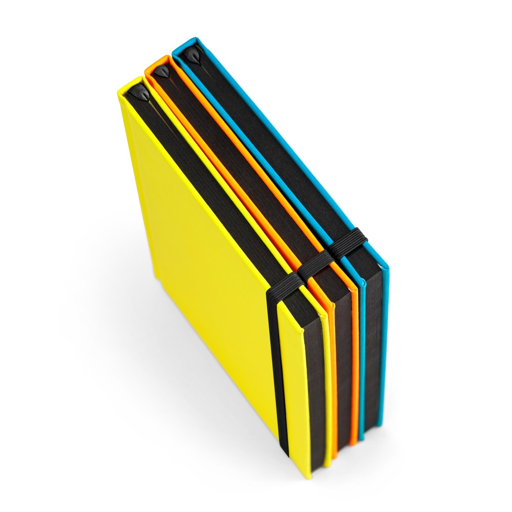 WATTERS. Bloc-notes A5 en PU fluorescent avec pages lignées 8