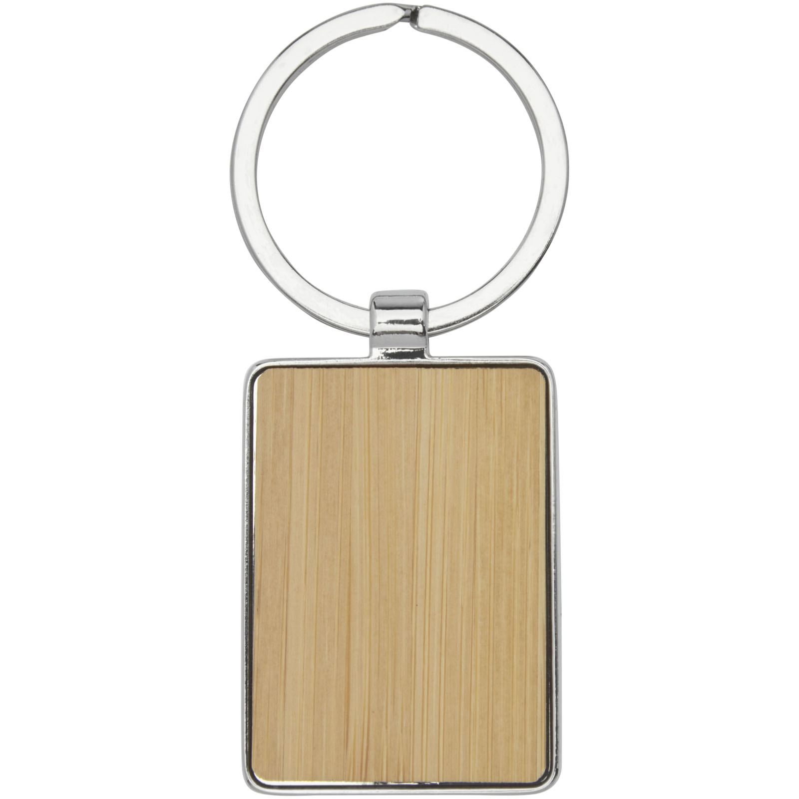 Porte-clés rectangulaire Neta en bambou 3