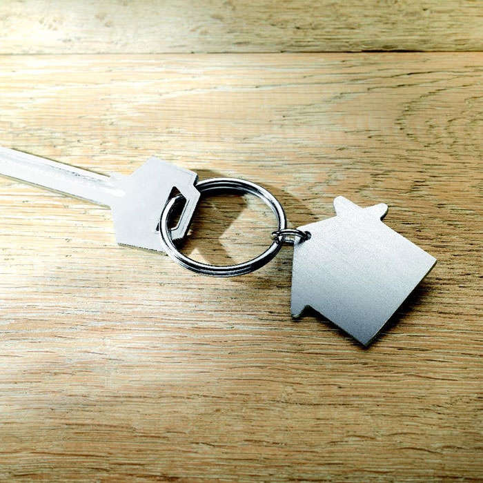 Porte clés métal maison - HEIM 4