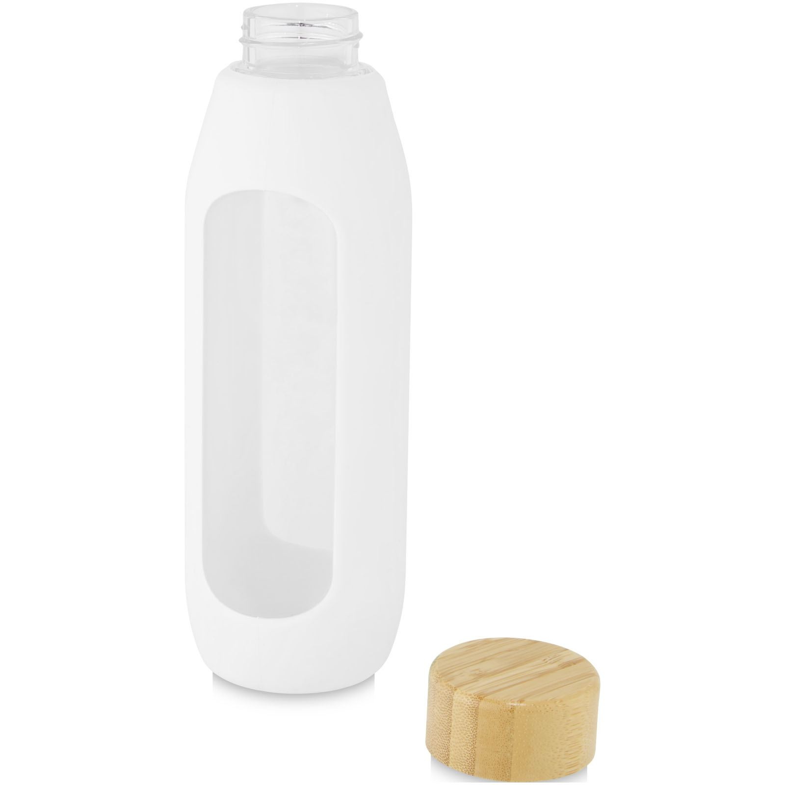 Bouteille Tidan de 600 ml en verre borosilicate avec grip en silicone 16