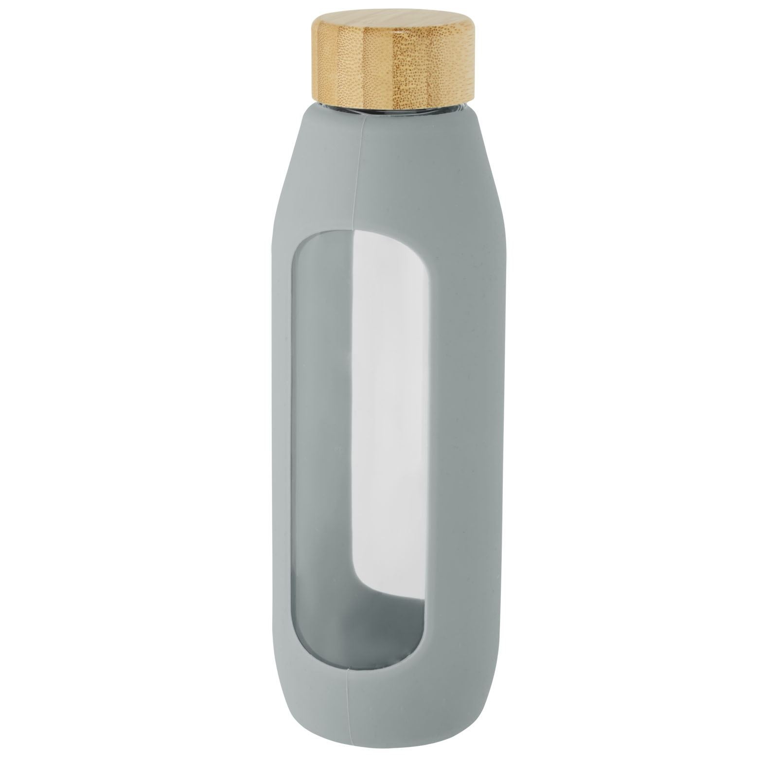 Bouteille Tidan de 600 ml en verre borosilicate avec grip en silicone 18