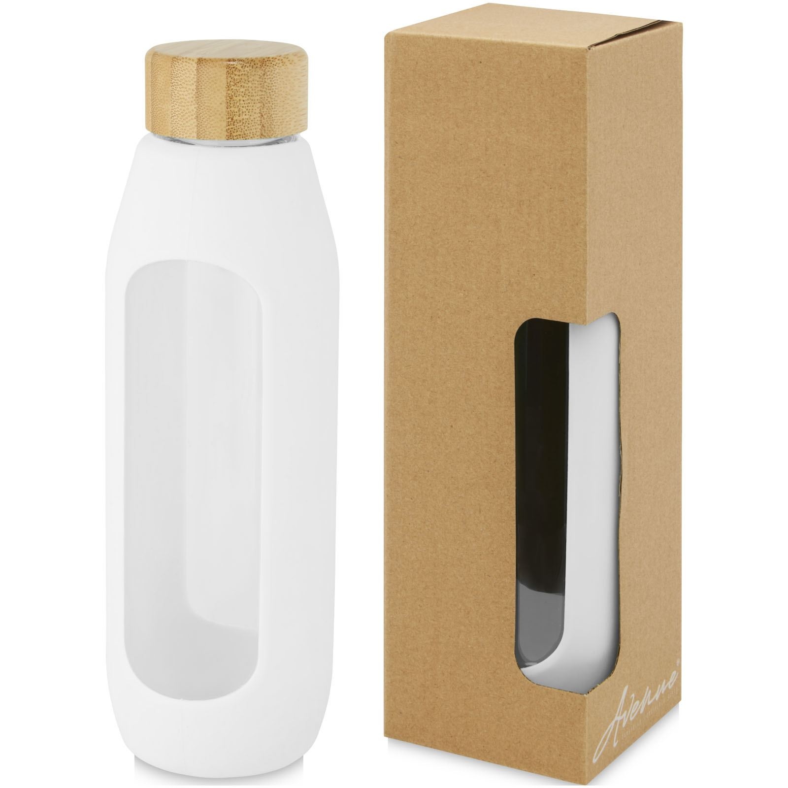 Bouteille Tidan de 600 ml en verre borosilicate avec grip en silicone 5